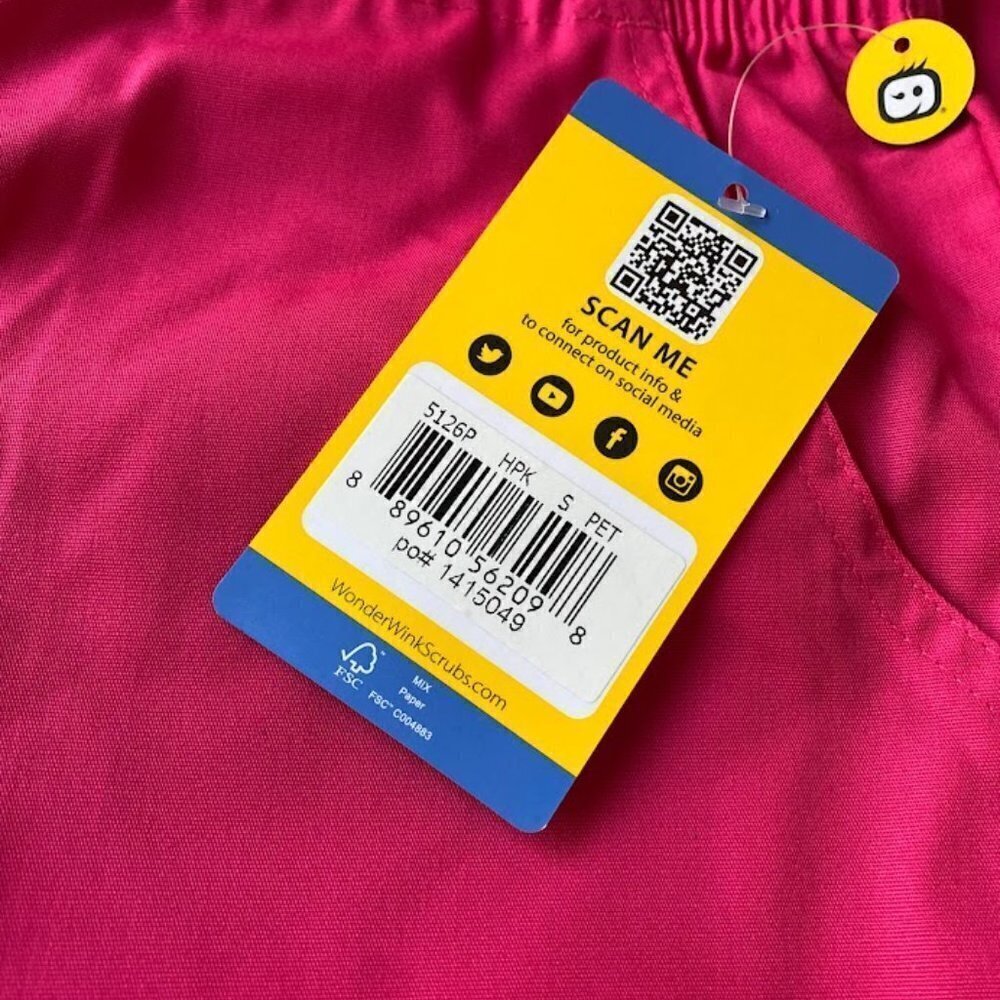 WonderWink Origins 5126P Modern Fit Scrub Pants, Small Petite - Picture 5 of 7